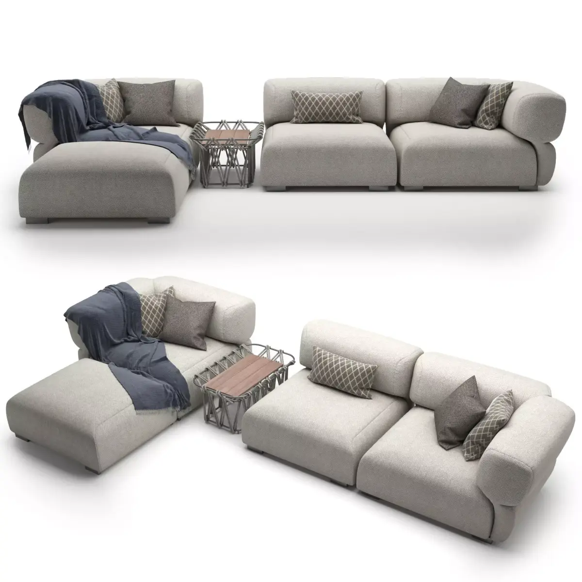 Sofa B and B Italia Butterfly 3D model