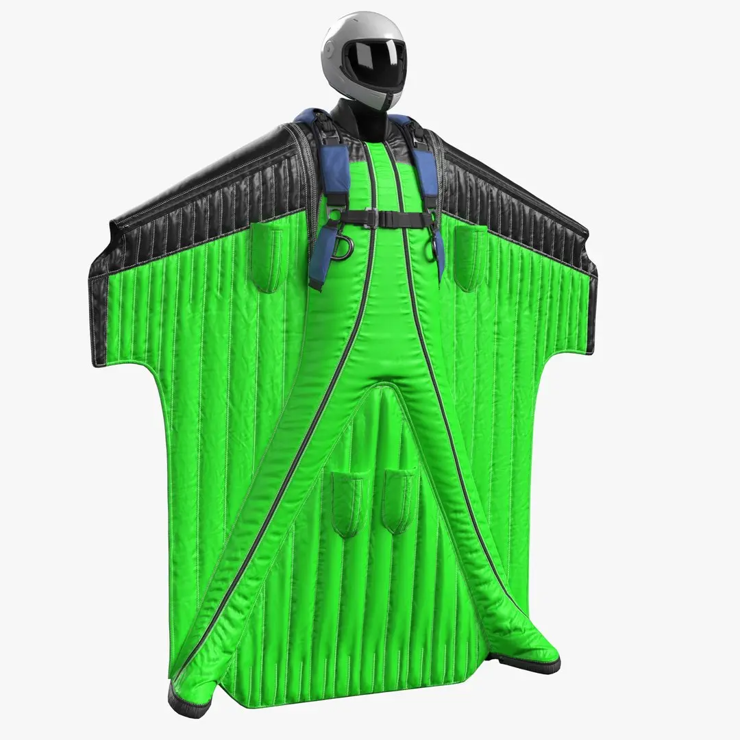 Wingsuit Game Ready PBR 3D model
