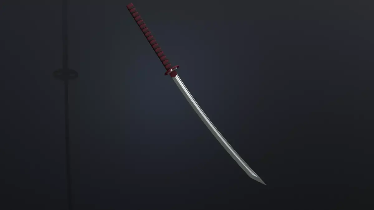 High-Quality Japanese Katana Sword 3D Model 3D model