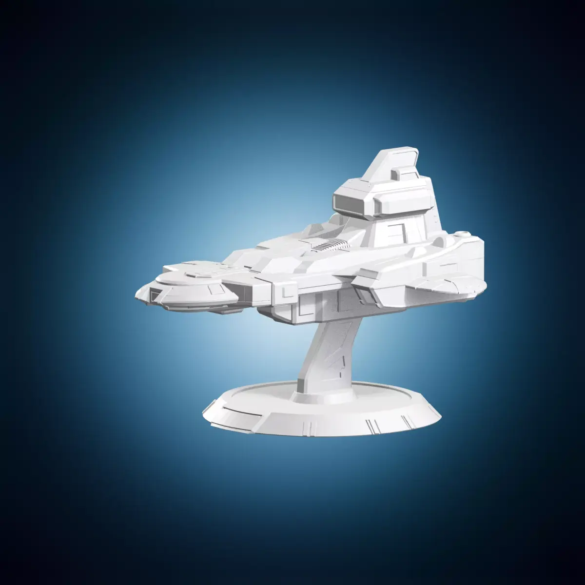 Futuristic Sci Fi Spaceship 3D print model
