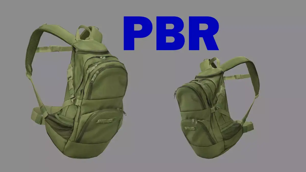 Backpack Camping Handle bag 07 Low-Poly 3D Model 3D model
