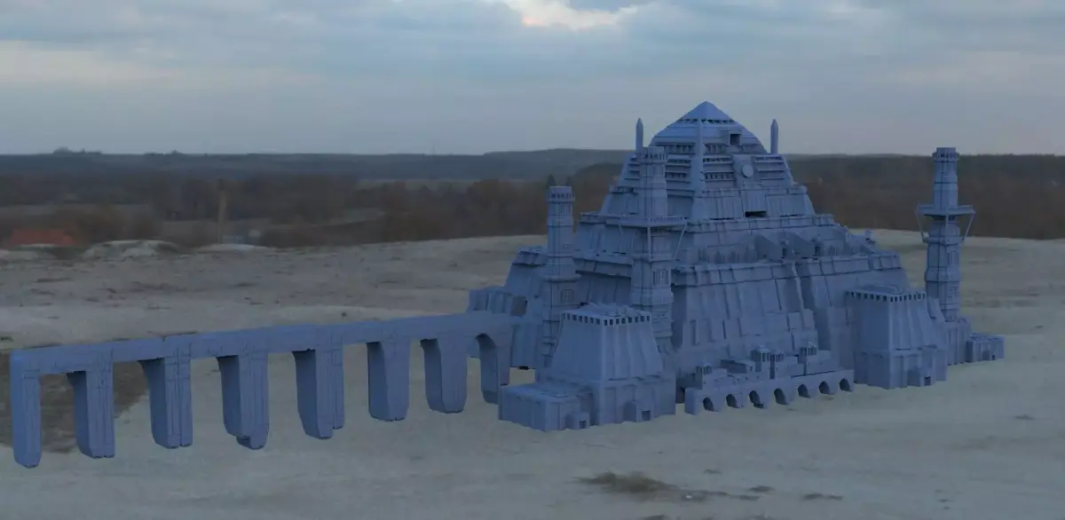 Mars Pyramid City 3D model