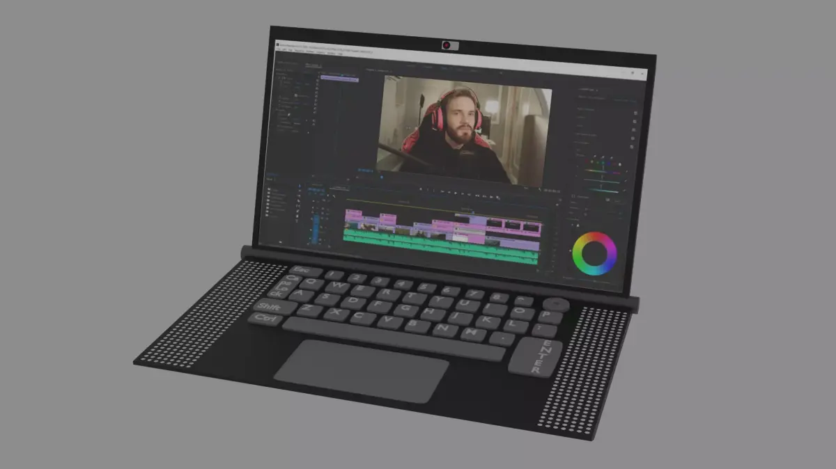 Laptop with camera 3D model