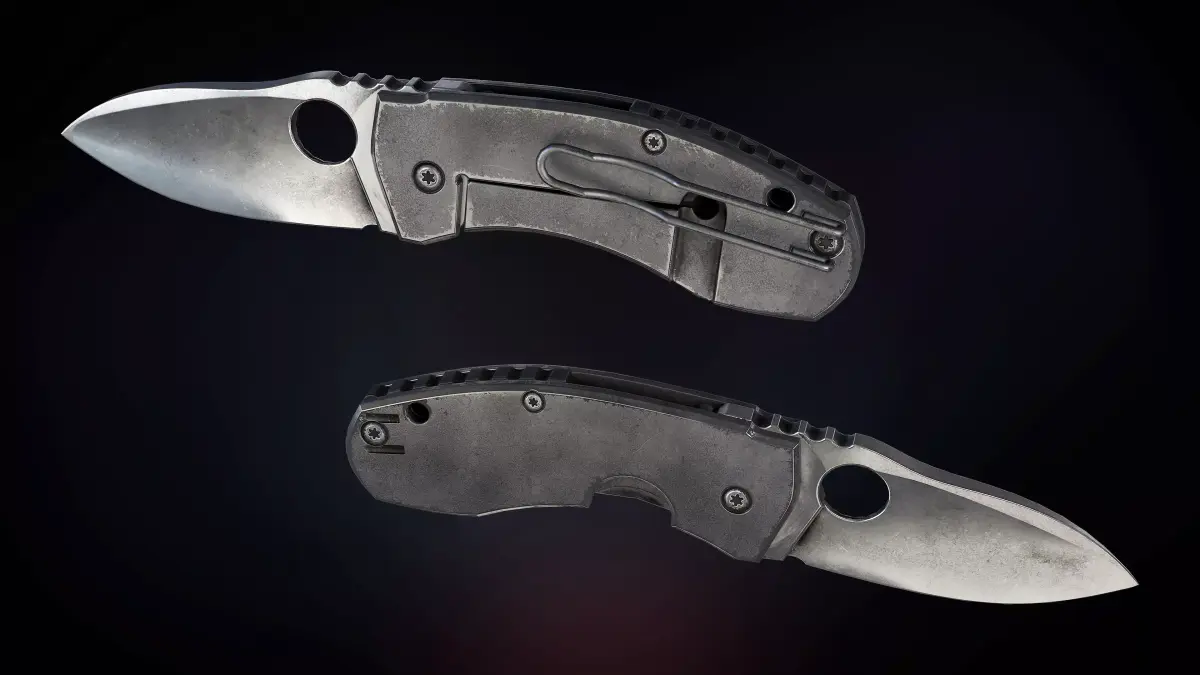 Tactical and survival knife game-ready 3D model Low-poly 3D model