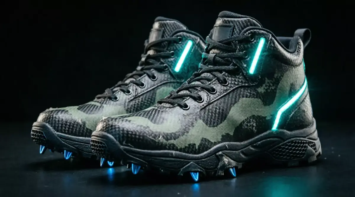 Cyberpunk Tactical Boots - Camo Sci-Fi Military Shoes Low-poly 3D model