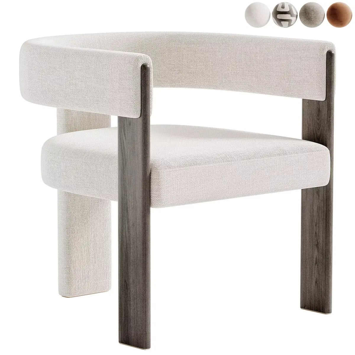 William Dining Chair by Rete Home Free 3D model