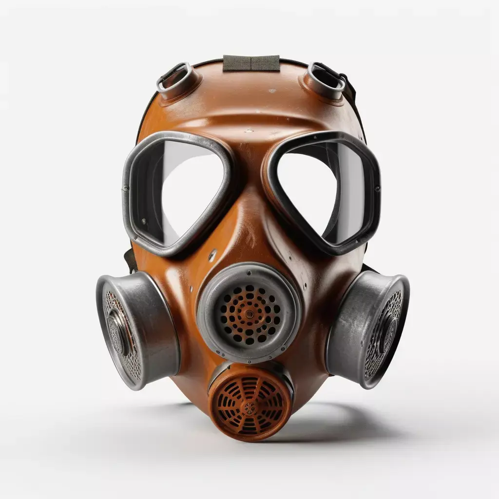 Vintage Military Gas Mask PBR 3D model