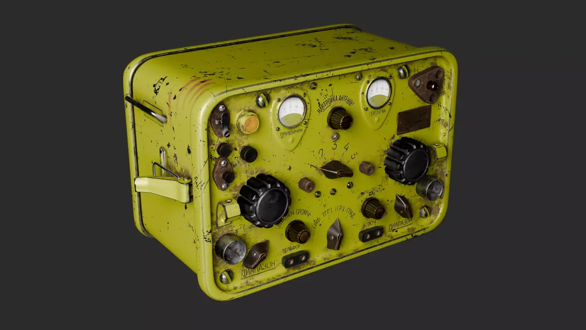 Soviet Military Radio 3D model