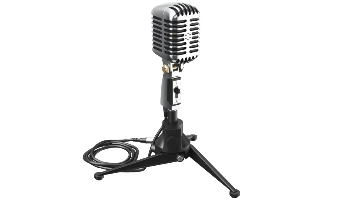 Retro Microphone 02 3D model