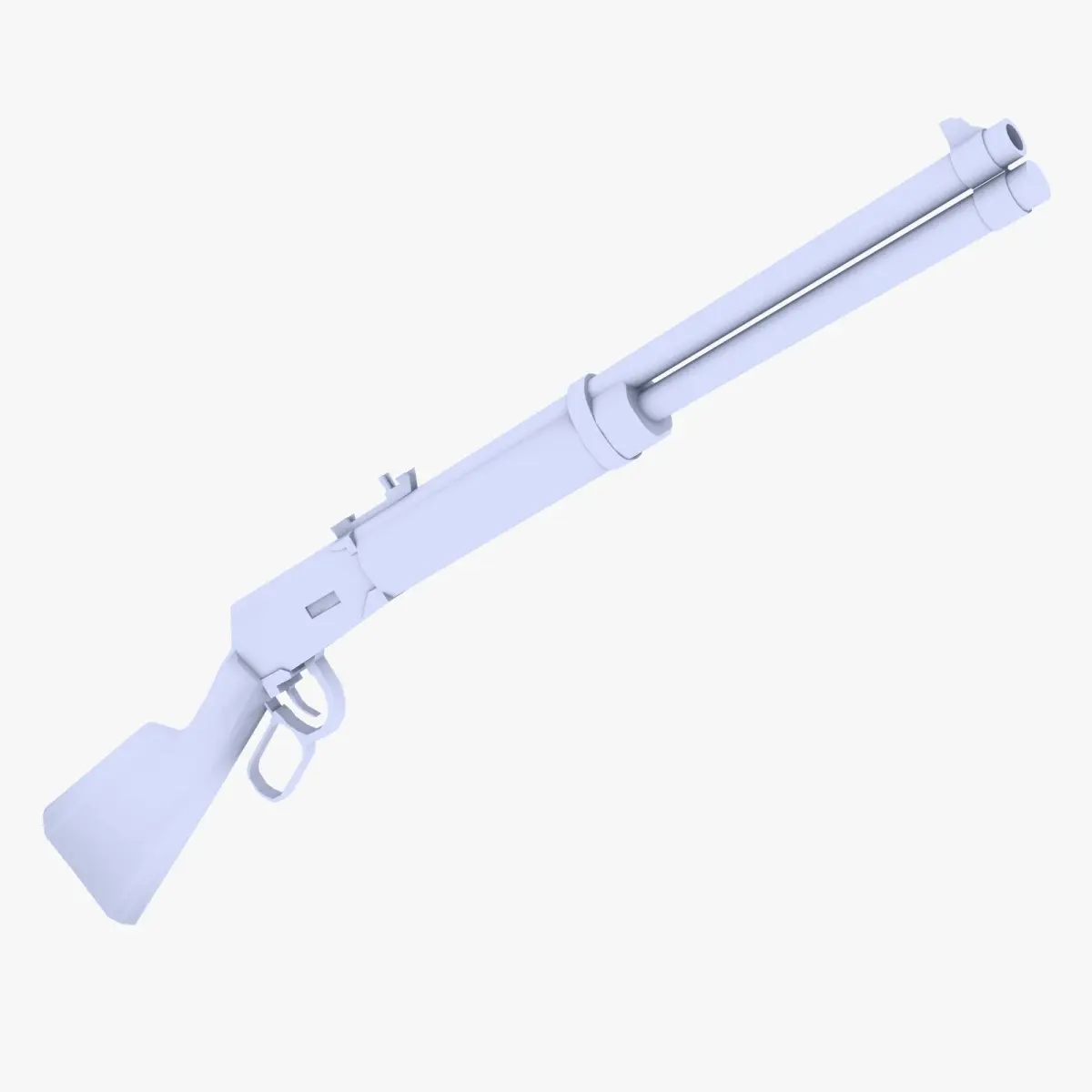 Hunting Rifle Low-poly 3D model buy