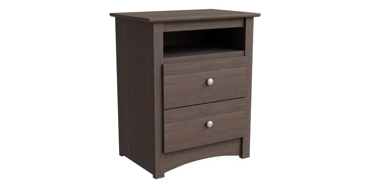 Wooden 2 Drawers Nightstand Free low-poly 3D model purchase