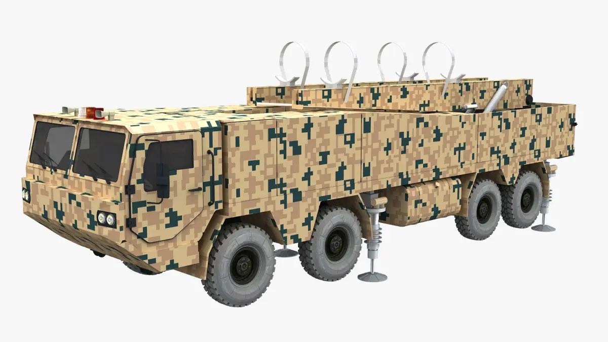 Iranian Missile Launcher Vehicle 3D model