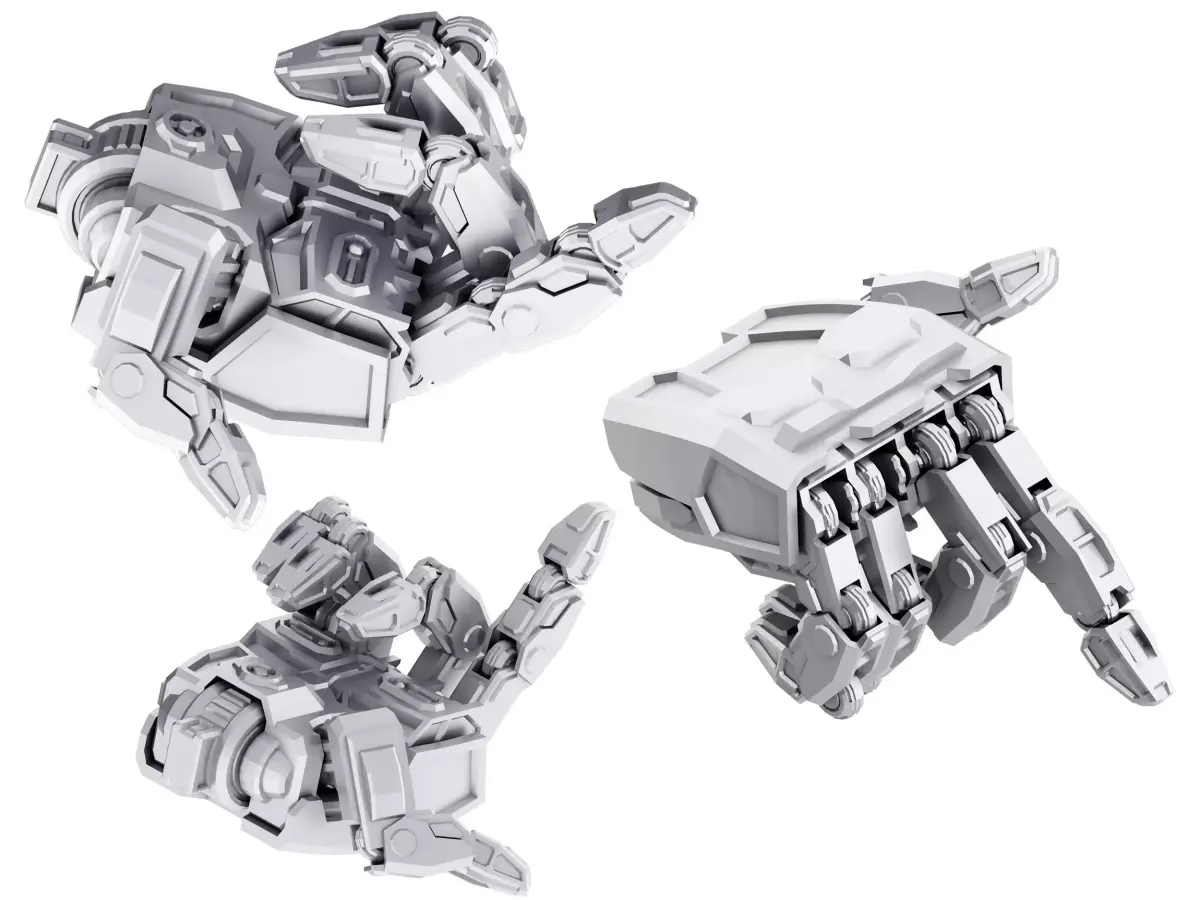 Robot hand Low-poly 3D model shop
