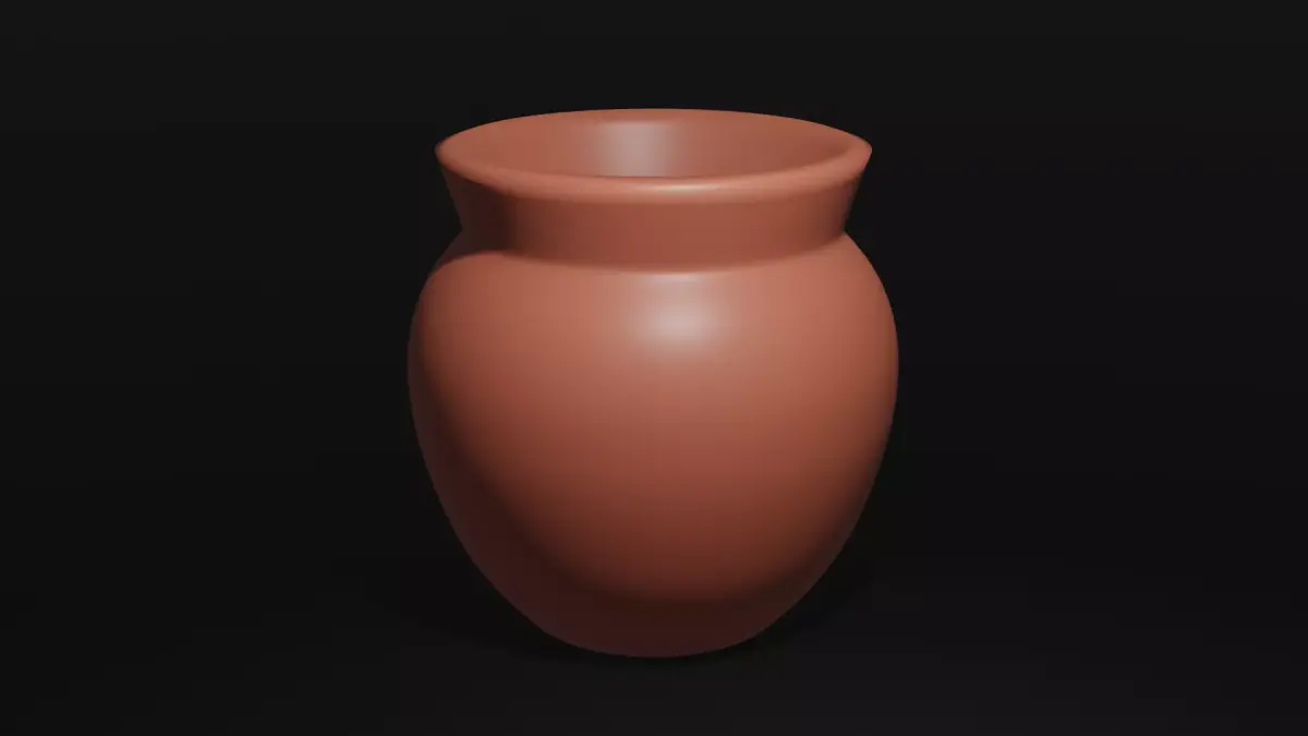Clay pot Free low-poly 3D model purchase