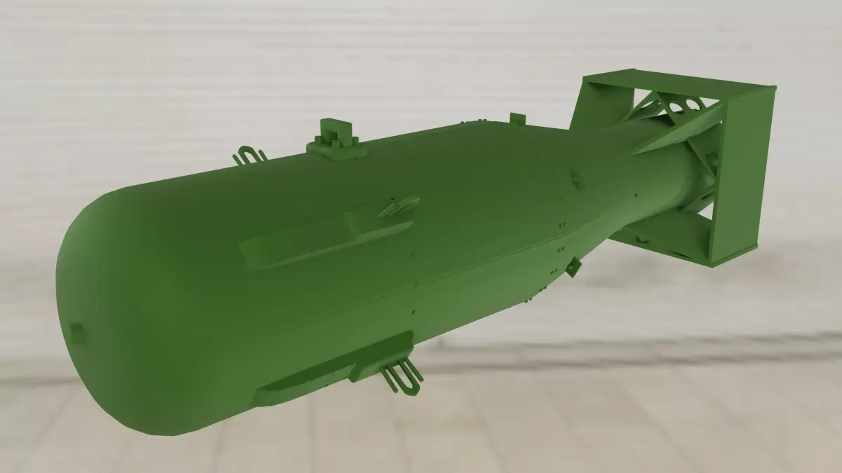 Little Boy Atomic Bomb 3D model order