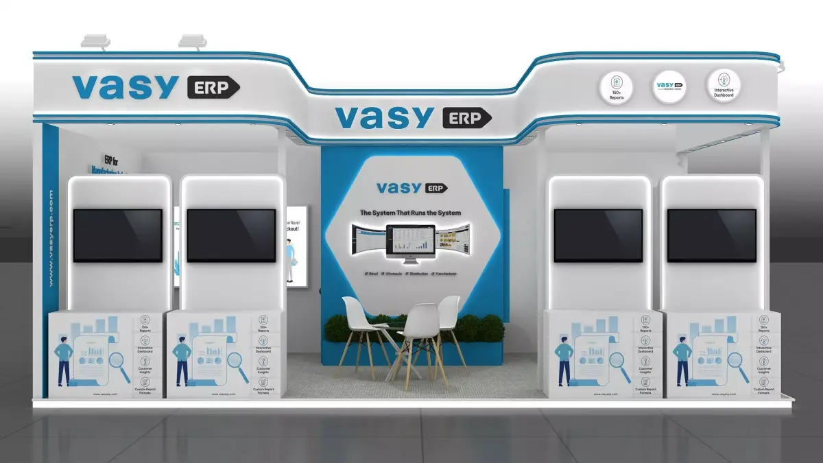 8mtr x4mtr expo stall 2side open Exhibition Stand Free low-poly 3D model