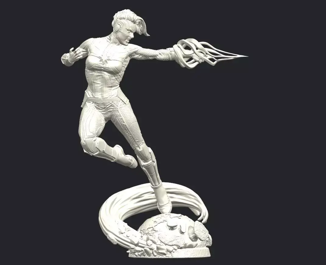 Captain Marvel 3D Model Ready to Print 3D print model