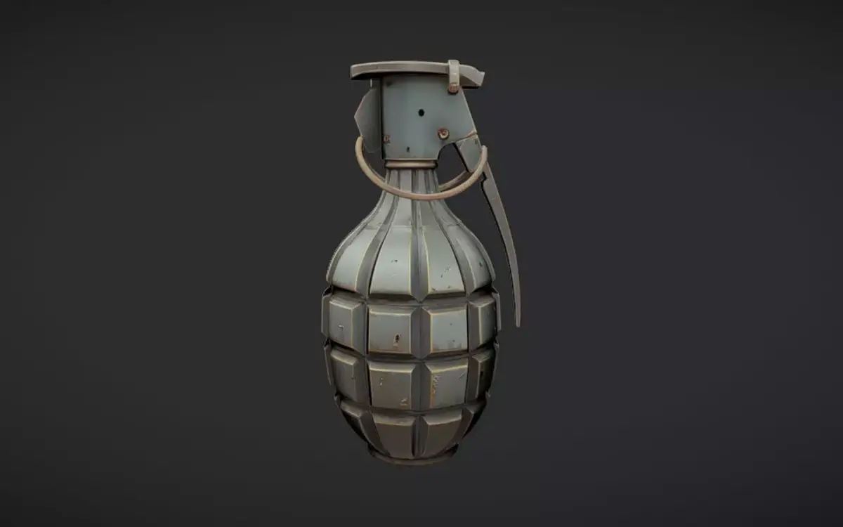 military hand grenade 3D model 3