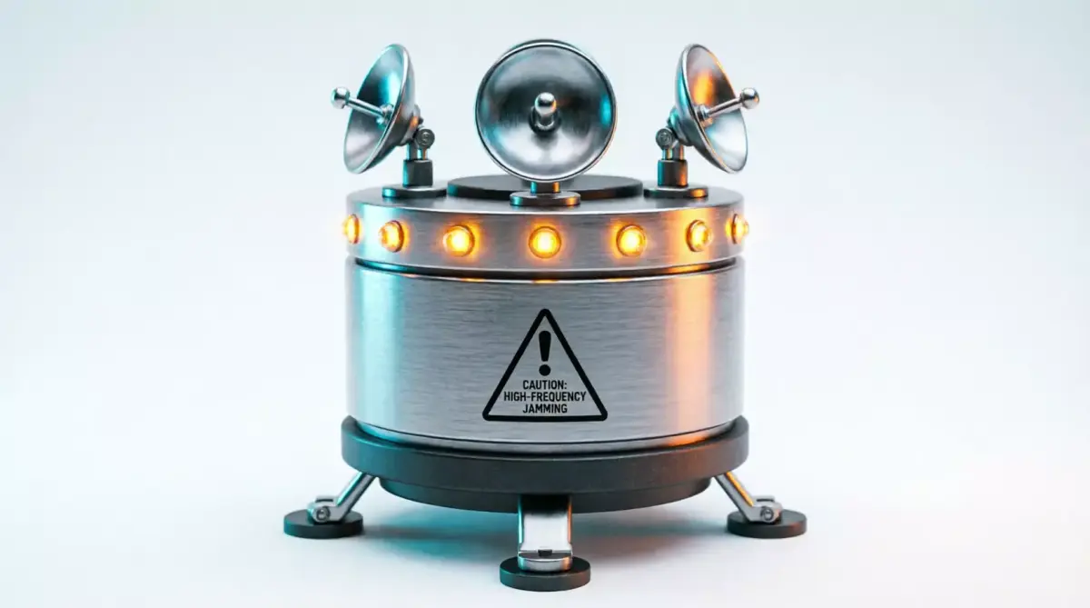 Sci-Fi High-Frequency Jammer Low-poly 3D model