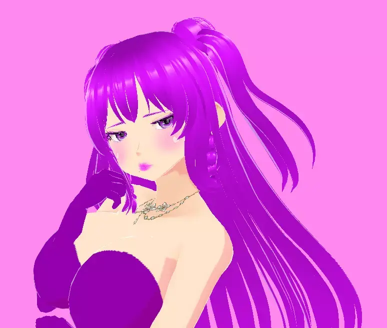 Anime Sci-Fi Idol Girl  Fully Rigged 3D Character for Games  Low-poly 3D model
