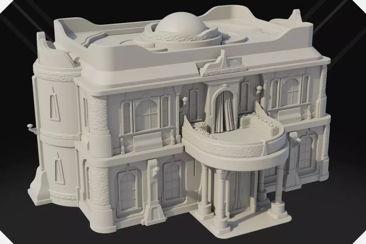 Palace for Tabletop RPGs 3D print model
