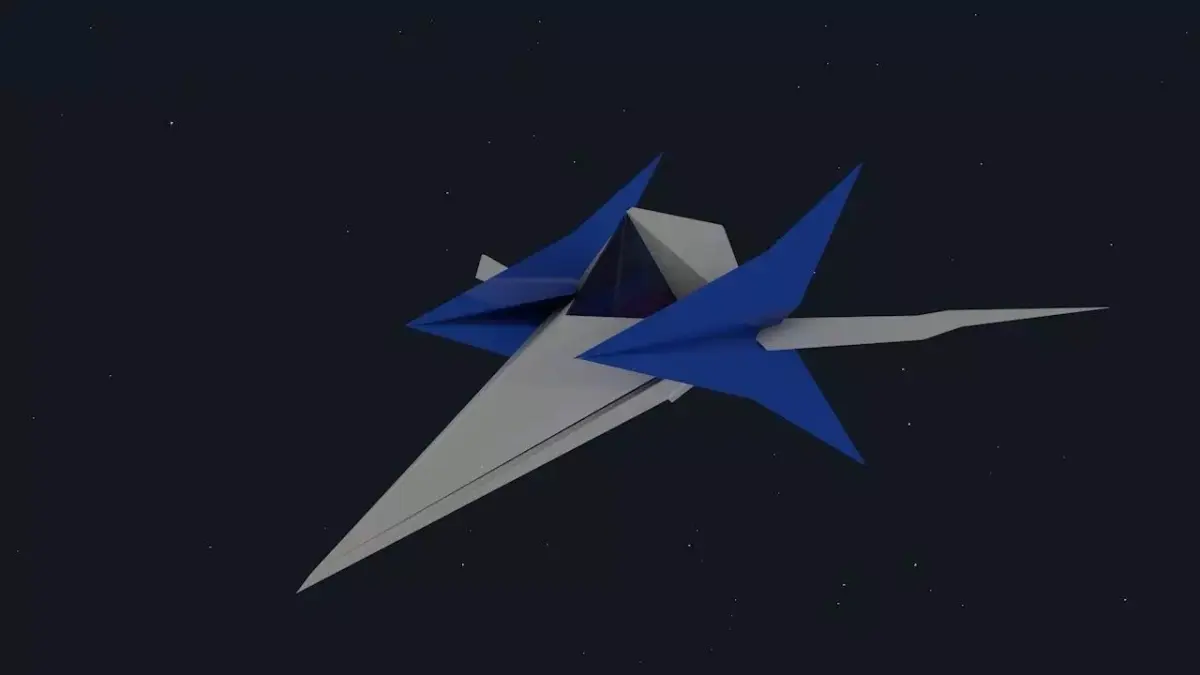 arwing star fox Low-poly 3D model