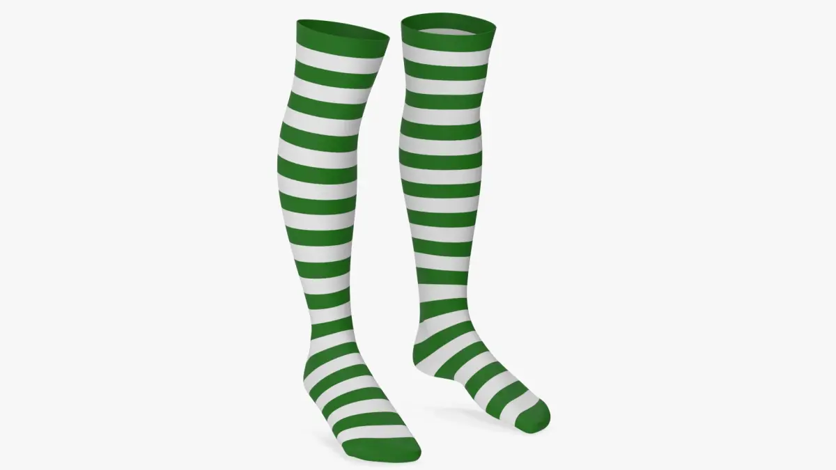 Striped Socks 3D model