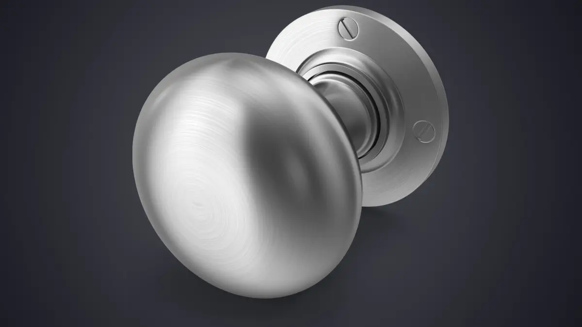 Door Knob Steel V07 3D model