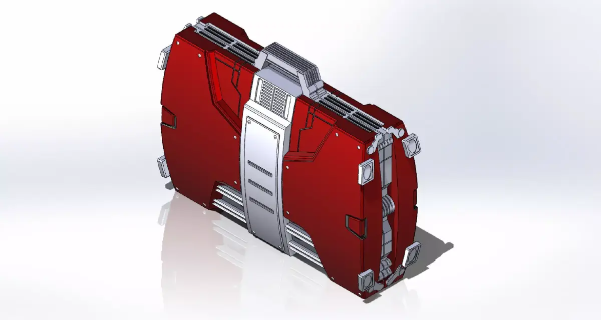Iron Man Mark 5 Laptop Case 3D print model
