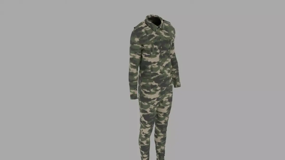 Military Uniform Low-poly 3D model shop