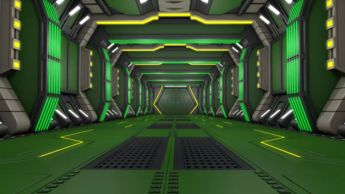 Sci Fi Corridor Futuristic  3D model