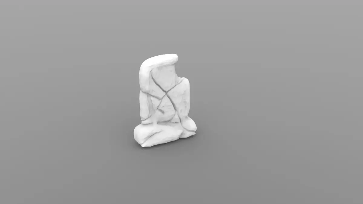 Weathered Flat Headstone - Free Sample Free 3D print model
