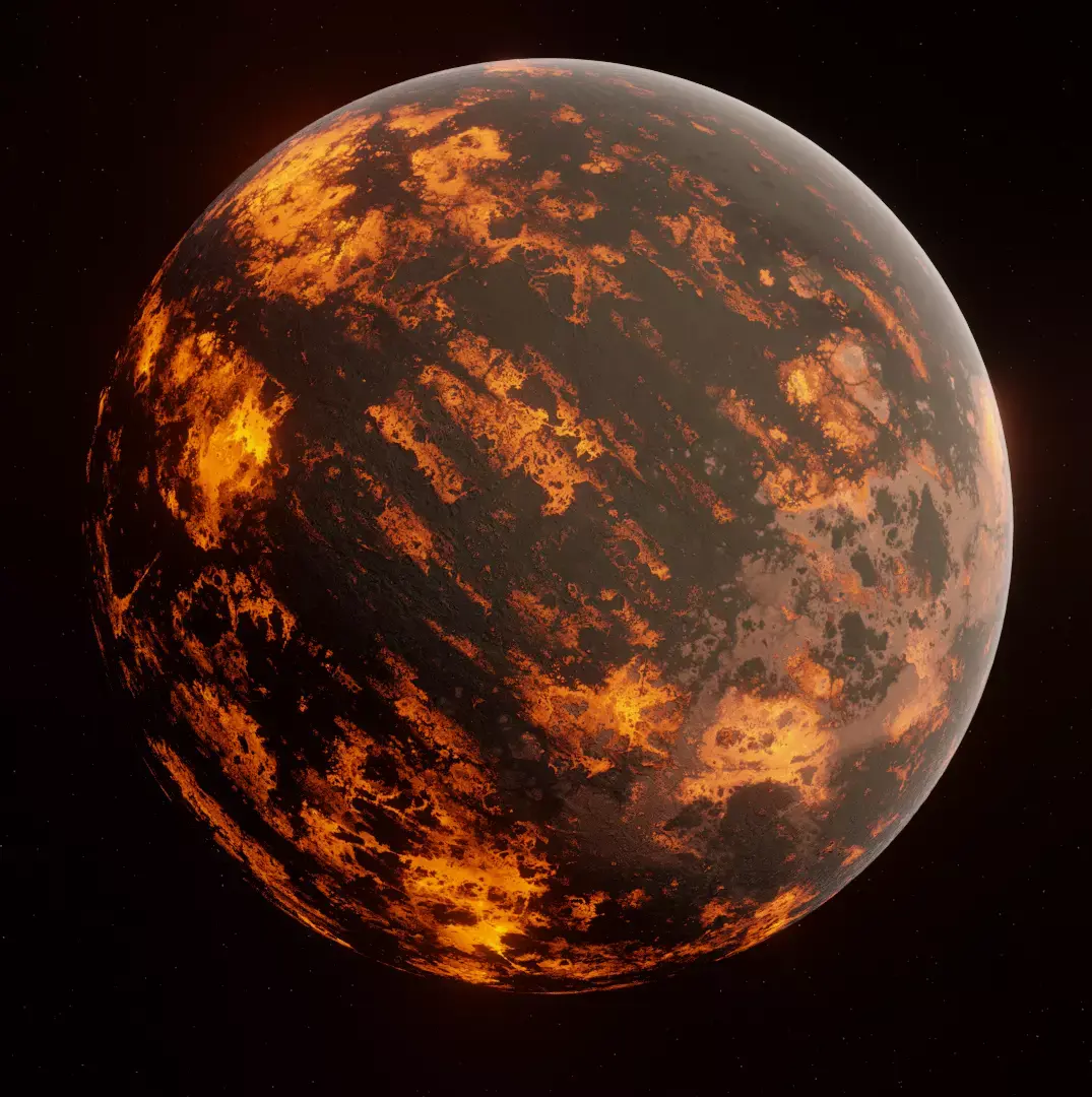 Planet Space Ready to game Low-poly 3D model 12