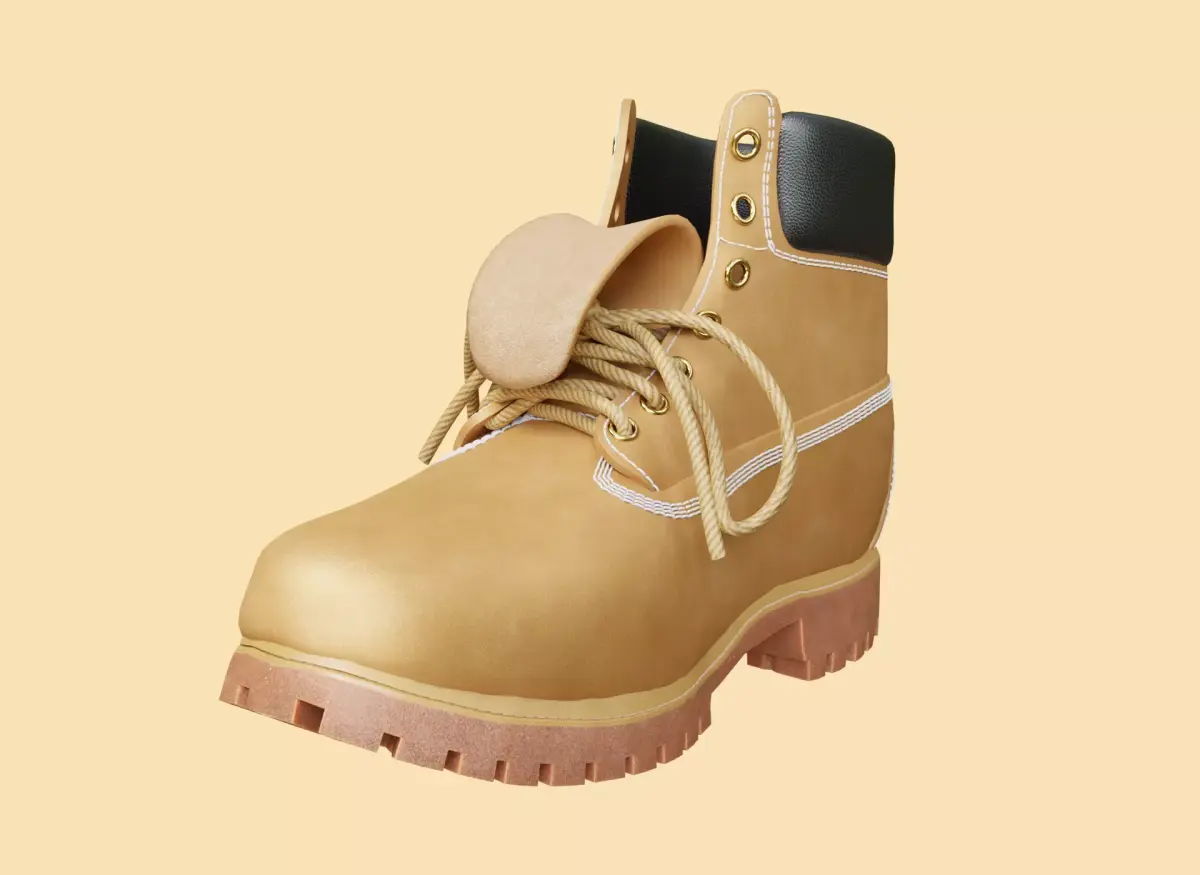TIMBERLAND BOOT Free low-poly 3D model