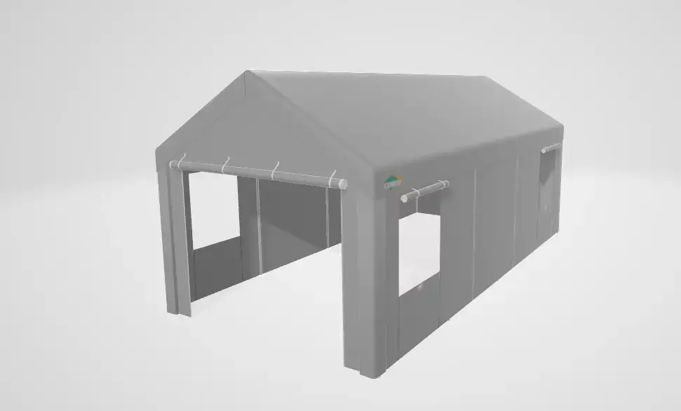  Heavy Duty Carport With Powder Coated Steel Metal Frame Low-poly 3D model