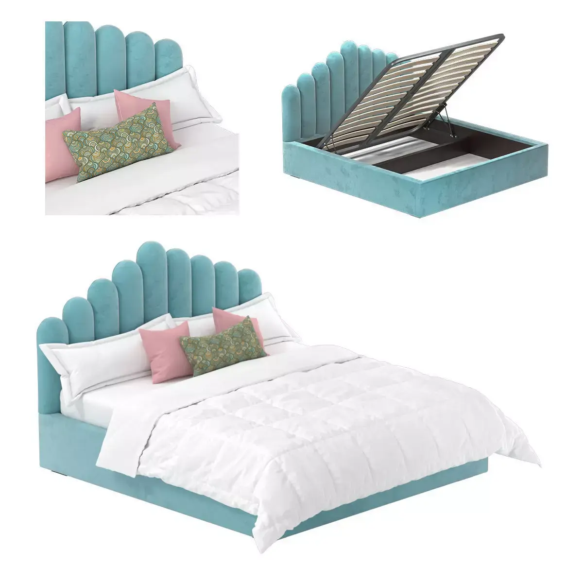 Bed Dimond Free 3D model