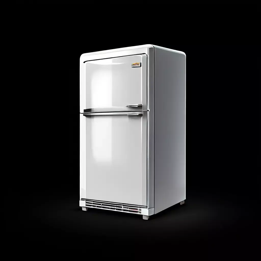 Double Door Refrigerator 3D Model Stylized Kitchen Prop Low-poly 3D model