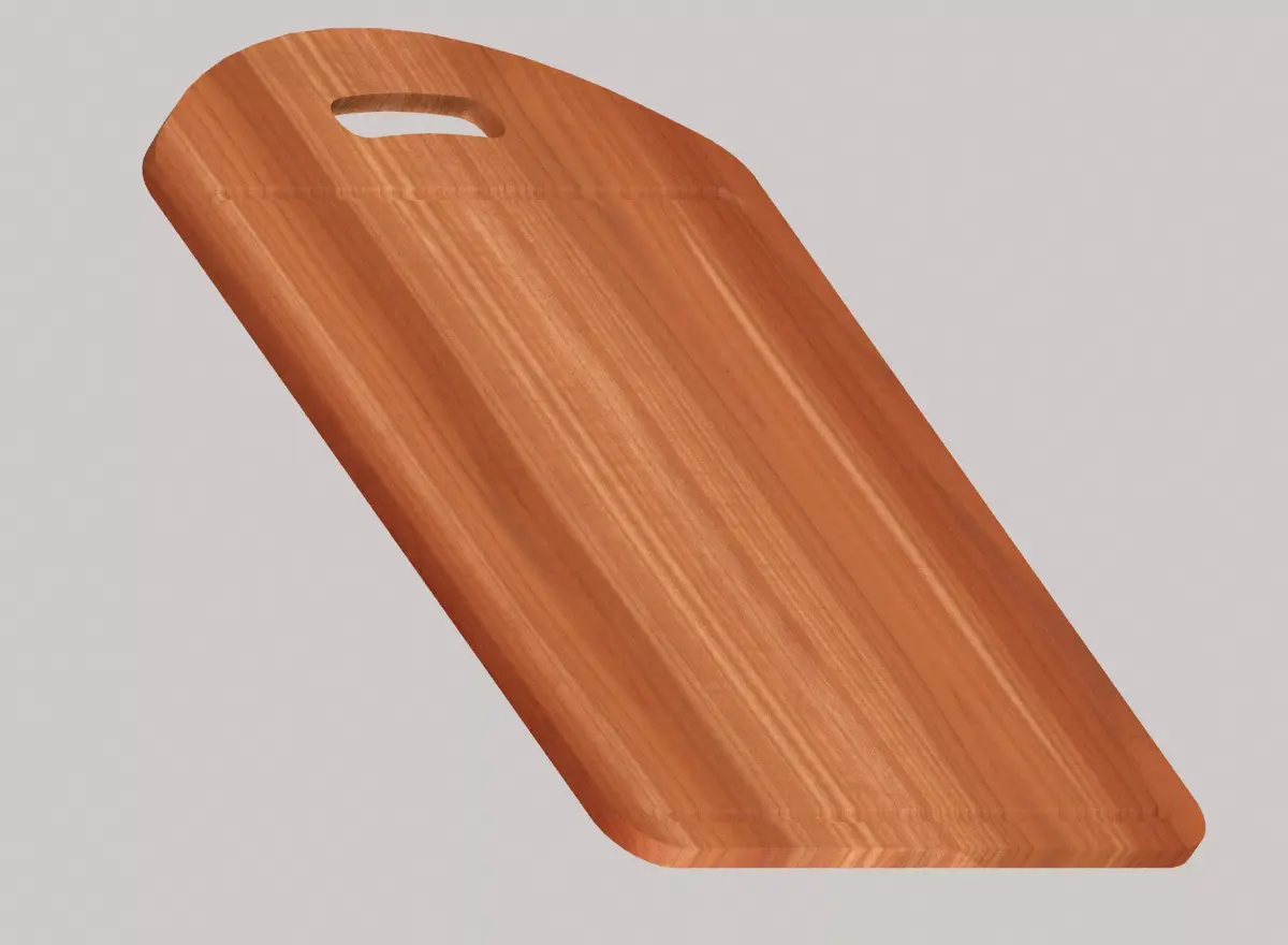 Wooden chopping board Free low-poly 3D model purchase