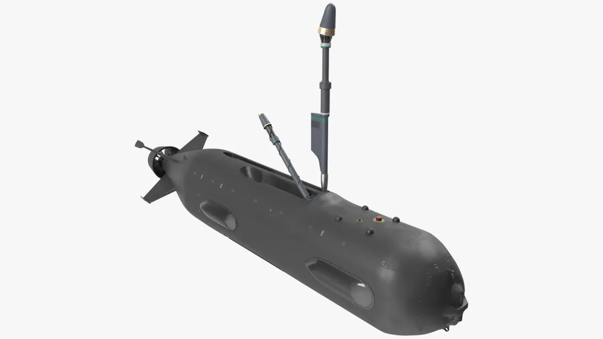 Boeing Orca AUV with Raised Antennas 3D model