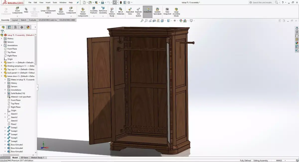 Wardrobe armoires - bedroom furniture sets home Free 3D model