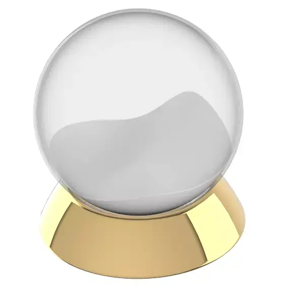 Glass ball with snow - Christmas evee Free 3D model