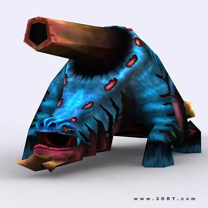 3DRT - Warbeast Monster - Sniper Low-poly 3D model