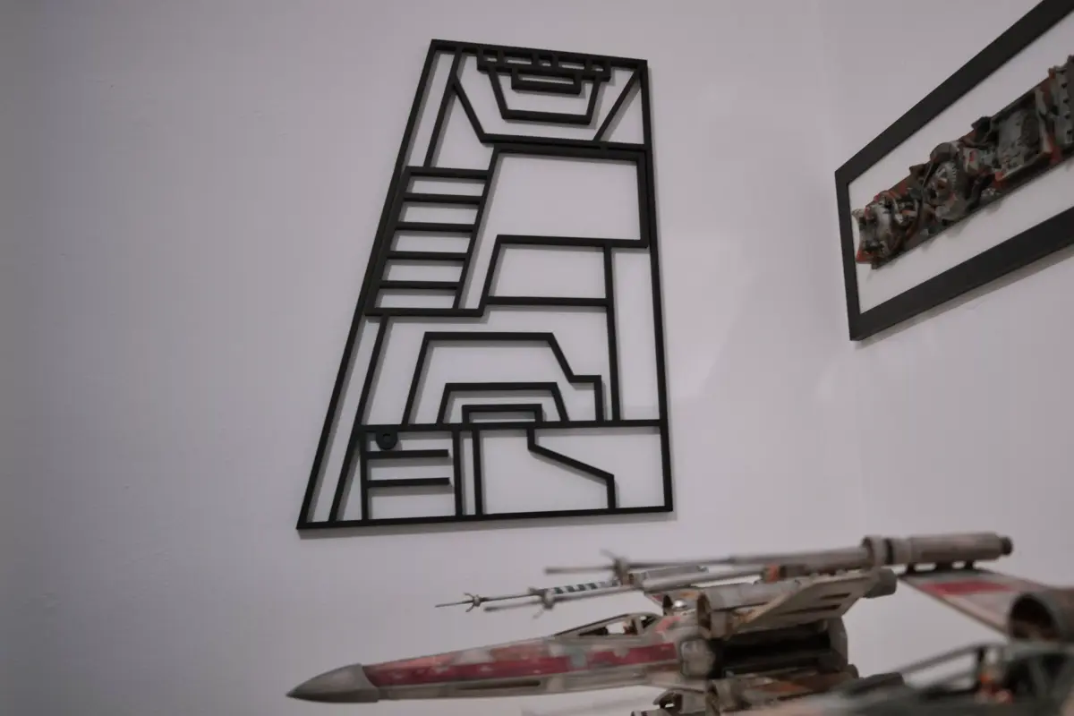 Squadron Hero Line Art Poster 3D print model