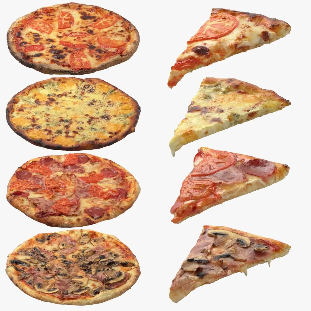 Complete Pizzas Bundle 3D model