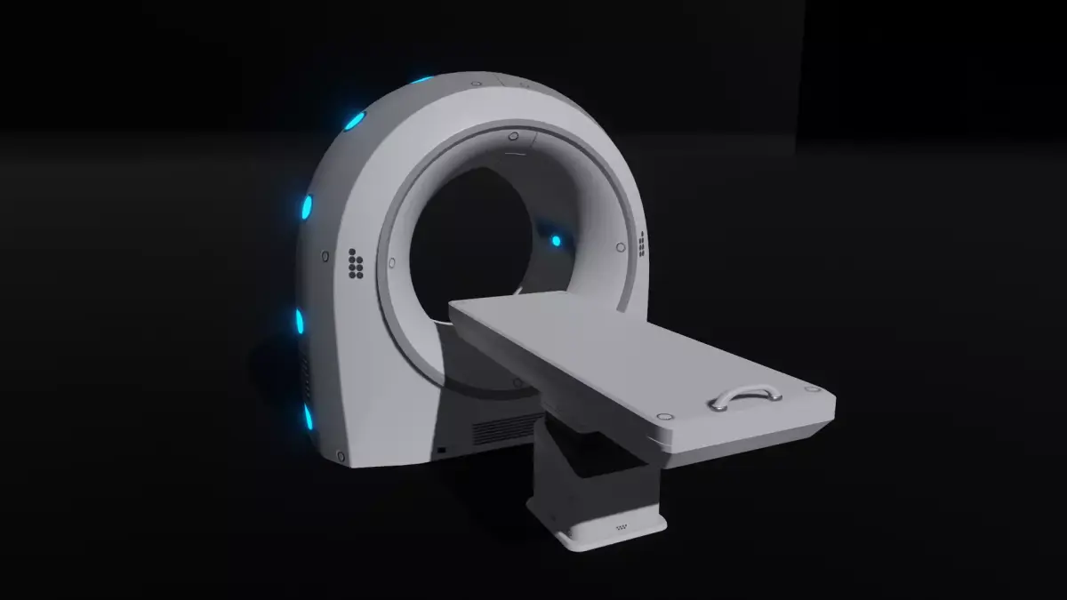 CT Scanner Low-poly 3D model