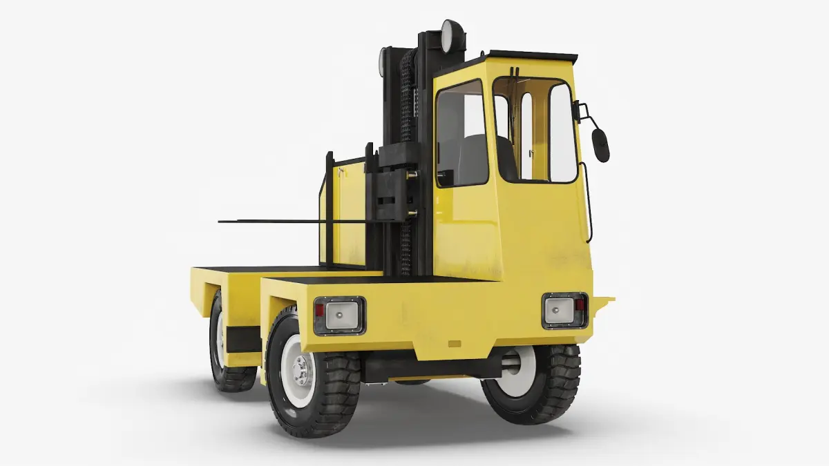 Side Loader Forklift Rigged for Maya 3D model