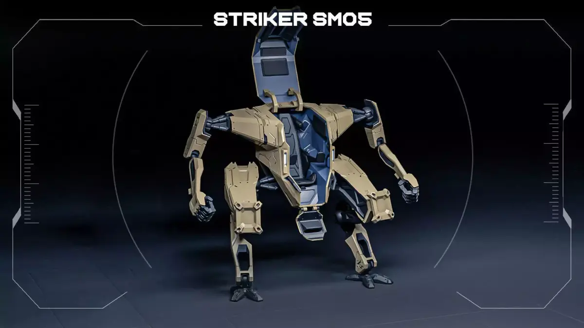 STRIKER mech action figure 3D print model purchase