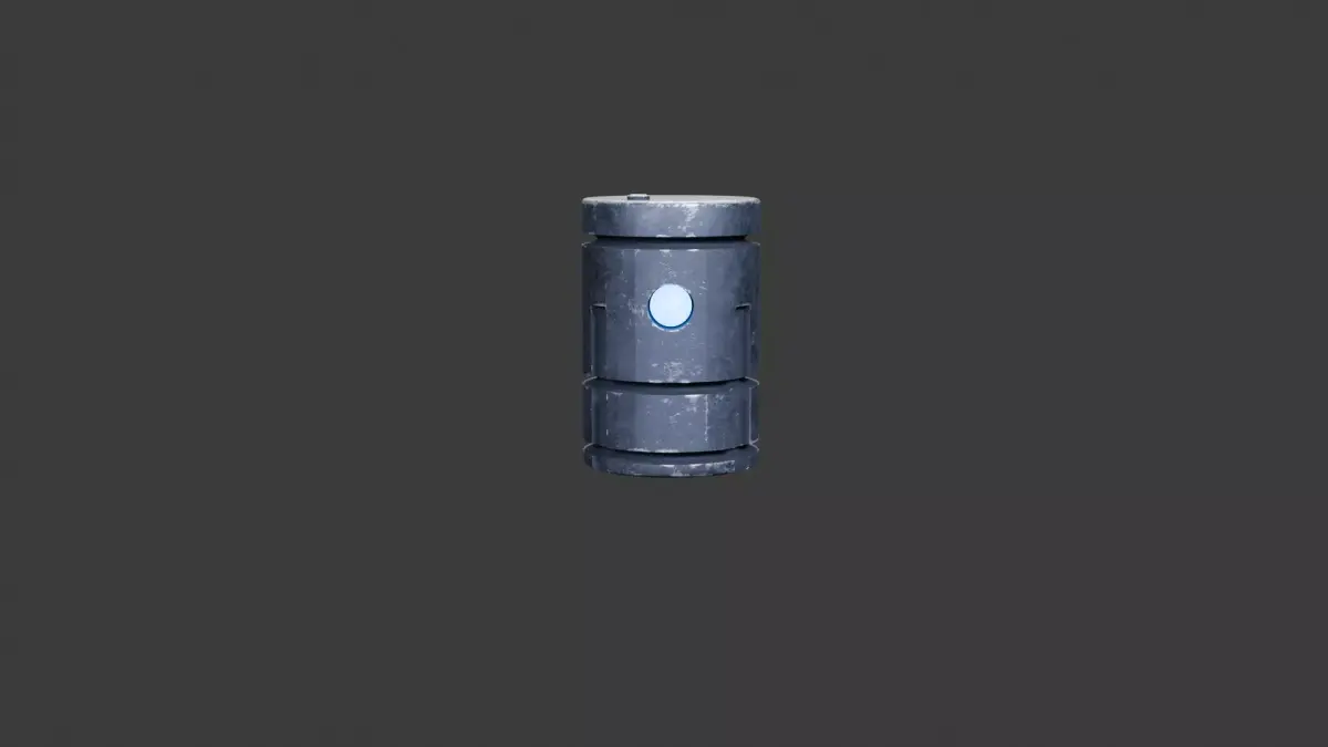 Sci-Fi EMP Grenade - Game Ready PBR Low-poly 3D model