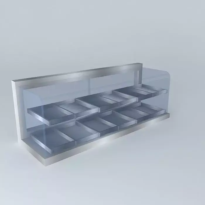 Kit food display case Free 3D model