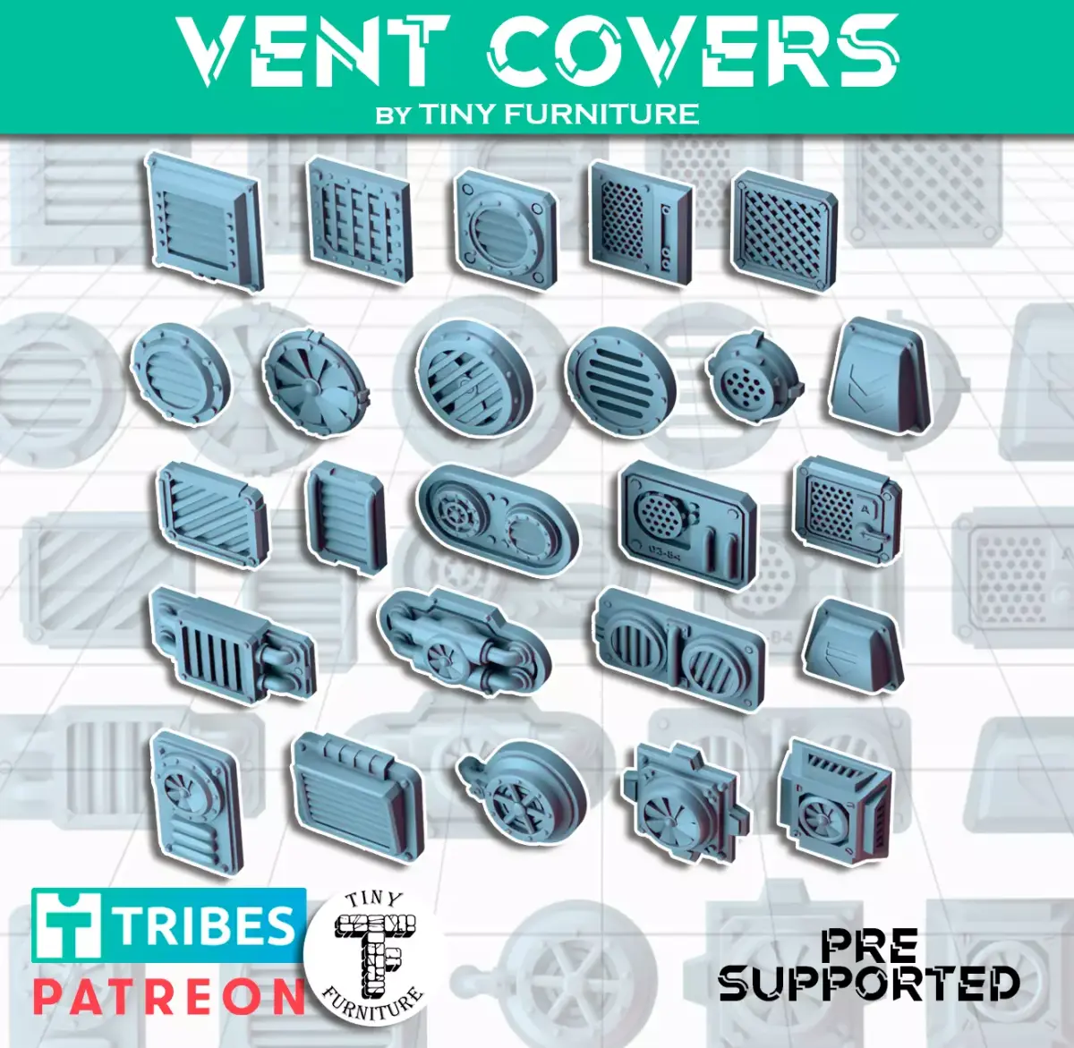 Vent Covers 3D print model